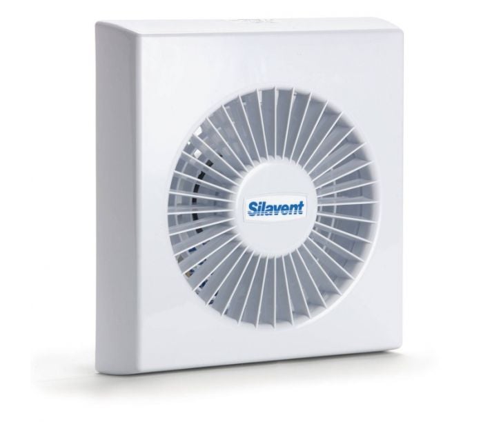 Timer runs on for set time Silavent SDF100TB SDF100B 100mm 4 Extractor Fan Standard & Timer Model 80 m3/hr 