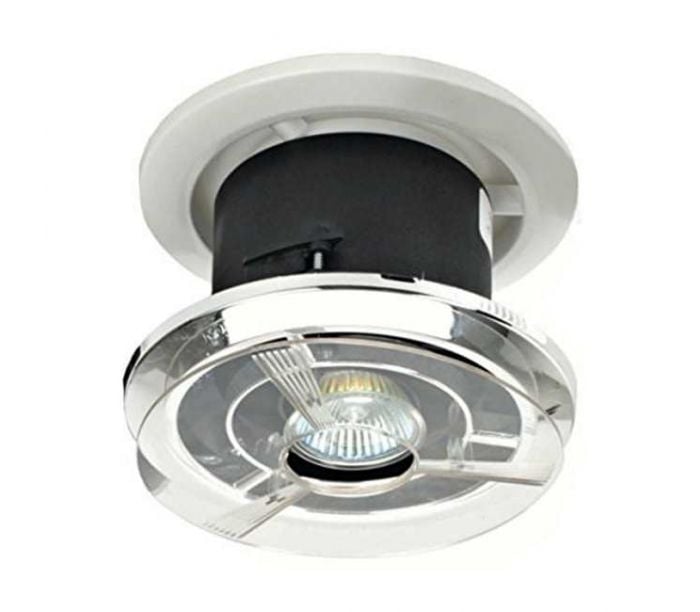 Silavent Spotvent Led Ipx4 Light Fitting Kit White Or Chrome - Fitting A Bathroom Ceiling Extractor Fan With Light