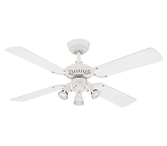 Westinghouse Princess Euro 42 White Ceiling Fan With Light Kit - How To Convert Recessed Light Ceiling Fan