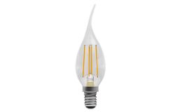 Bell 4W LED Bulbs Filament Bent Tip Clear Candle 2700K Warm