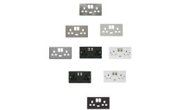 Definity Screwless 13A 2G Switched Sockets With 2.1A USB