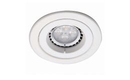 Ansell iCage Mini Fixed LED Downlight Matt White Fire Rated