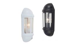 Ansell Latina Half Lanterns Standard PIR or Photocell Black or White IP65