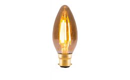 Bell 4W LED Bulbs Vintage Decorative Candles Amber 2000K Dimmable Options