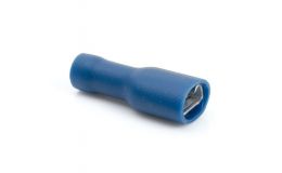 2.5-6.3mm Blue Totally Insulated Push-On Female Crimp Pack of 100