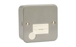 Click 13A Fused Connection Unit with Flex Outlet Metal Clad