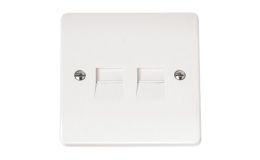 Click Mode Twin Telephone Outlet-Master