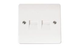 Click Mode Twin Telephone Outlet-Secondary