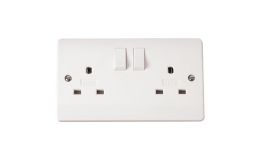 Click Mode 2G 13A Switched Non-Standard Socket White CMA936