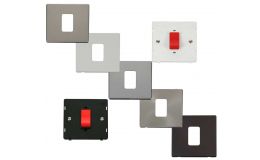 Definity Screwless Flatplate 45A 1 Gang Plate Switches