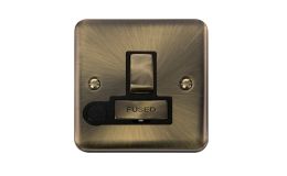 Deco Plus 13A Ingot DP Switched Fused Spur With Flex Outlet