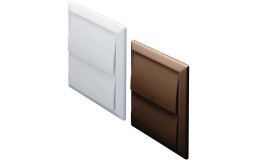 Domus Wall Outlet with Gravity Flaps for System 100 - 110mm x 54mm