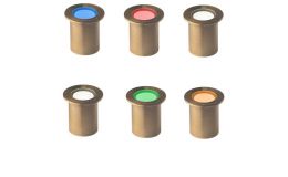 Collingwood GL018 C AB 0.5W LED Small Round Antique Brass Marker Lights IP68