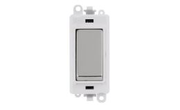 Click GridPro 20AX 3 Position Retractive Switch Module White and Ingot with White Trim