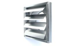 150mm Stainless Steel Wall Outlet Grille Vent with Gravity Backdraft Flaps 6"