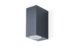 JCC Square Up Down Wall Light GU10 Anthracite IP44