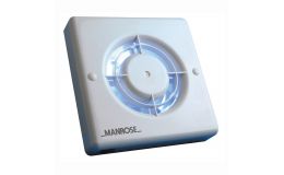 Manrose 4" Axial Wall Ceiling Fan Timer & Pullcord Override XF100TP