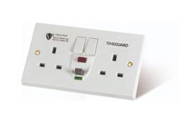 Timeguard RCD Double Socket Passive White Switched