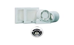 Silavent Spotvent Light Kit with RDL Axial Shower Fan Kit