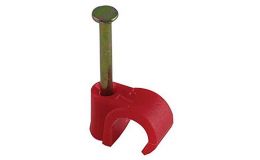Tower 77CR07P Cable Clip 7-8mm Red Plus Round Box of 100