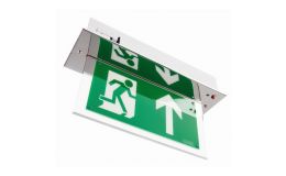 Channel Vale Chrome Maintained LED Emergency Exit Sign