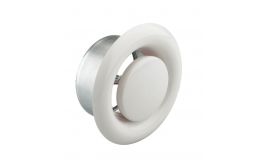 White Metal 100mm Ceiling Air Extract Valve Powder-Coated