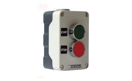 2 Pos Metal Control Station IP65 Green/ Emstop + 1N/O+1N/C