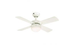 Westinghouse Colosseum 36" White Ceiling Fan with LED Light & Remote