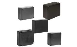 Wiska WIB Outdoor Waterproof PVC Adaptable Box IP65 Enclosure Black