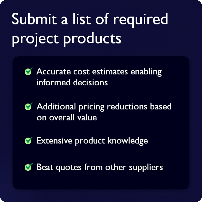 Project pricing benefits list