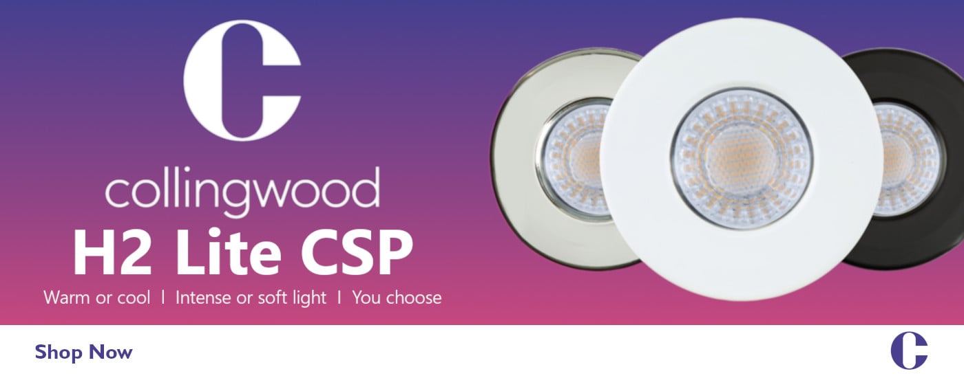 Collingwood H2 Lite CSP CCT Downlight with Free Bezel